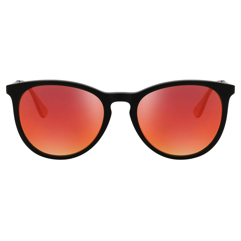 T2B Matte Black with Red Mirror Lens