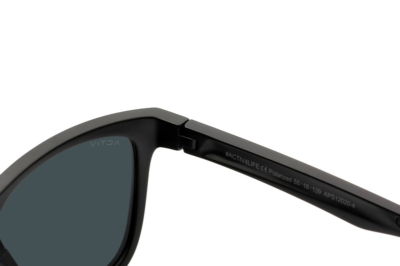 ACTIV One -  Matte Black with Blue Mirror Lens