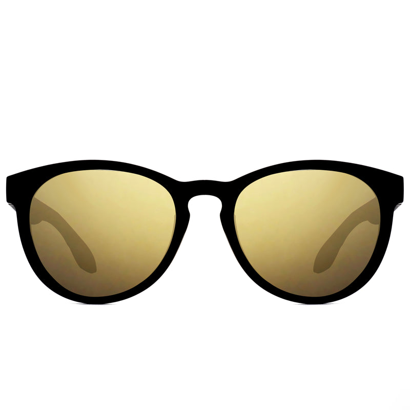 ACTIV One T2B - Matte Black with Gold Mirror Lens