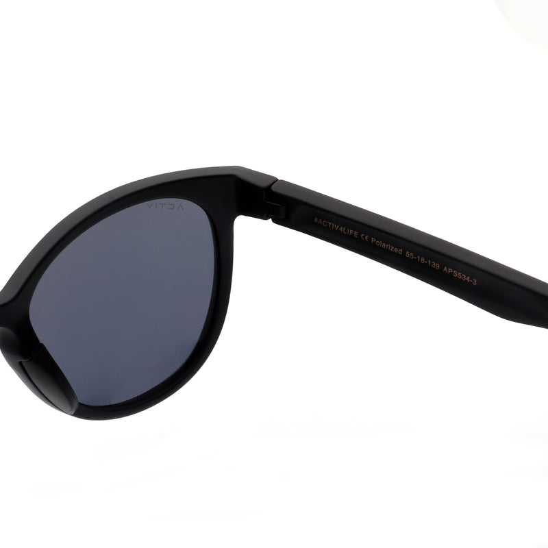 ACTIV One T2B - Matte Black with Gold Mirror Lens