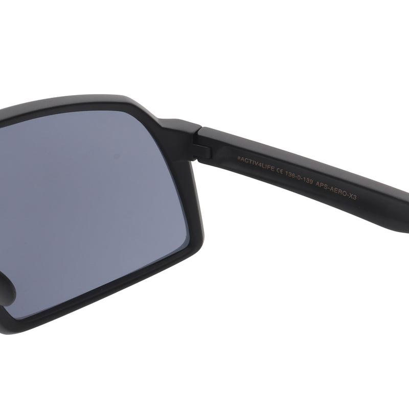 ACTIV AERO  - Matte Black with Gold Mirror Lens